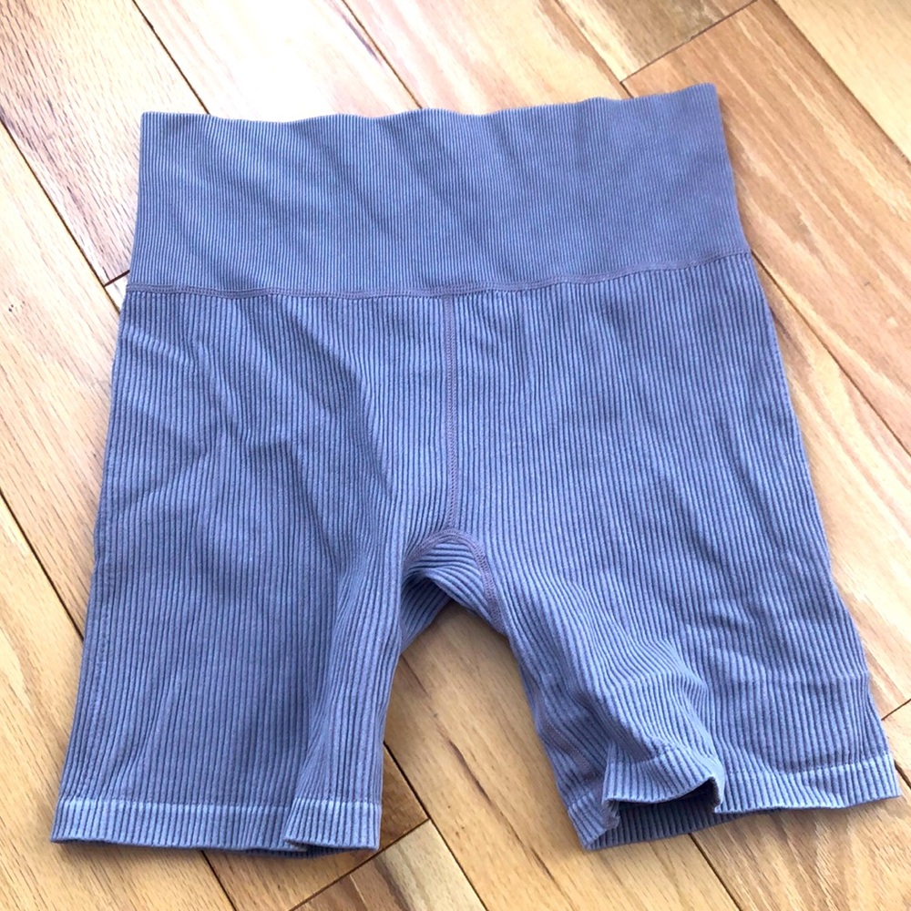 Purple athletic shorts